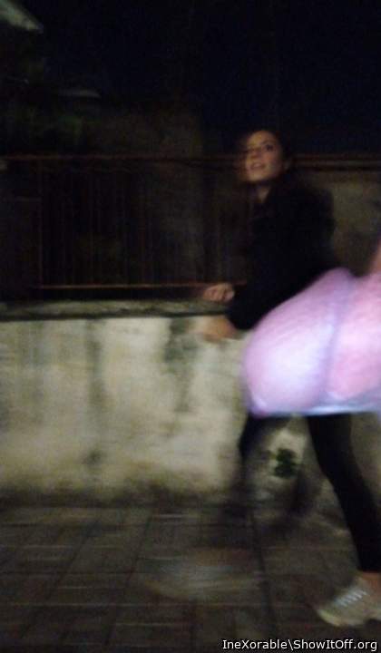 Public cock flash in front of random sexy chick!