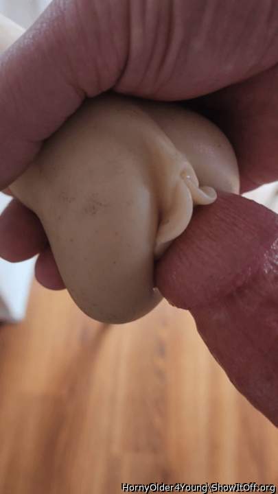 Photo of a purple headed monster from HornyOlder4Young