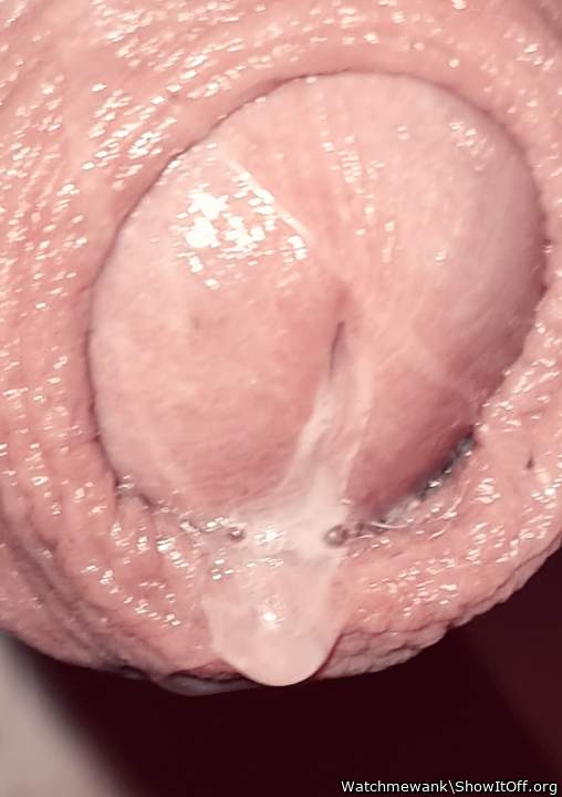 Right after stretching my urethra. Mixed of spunk and pre cum.