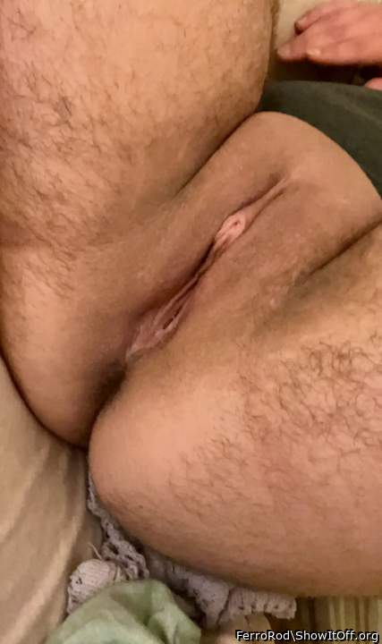Freshly shaved boy pussy ;)