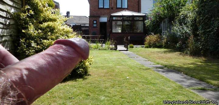 My Big Bell End In The Garden
