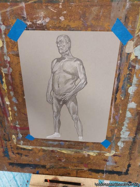 bob friesen naked in an art class